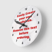 Eenvoudig je eigen aangepaste wandklok te creëer (Hoek)