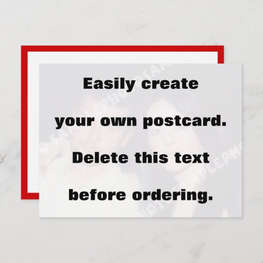 Eenvoudig je eigen briefkaart creëer (Voorkant / Achterkant)