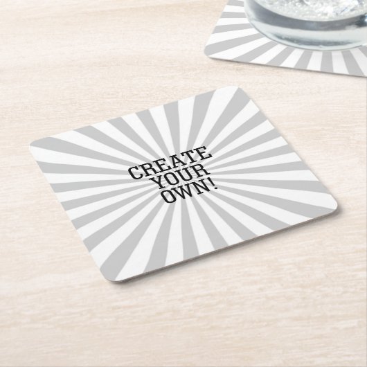 Eenvoudig je eigen Creëer in één stap hebben gespo Kartonnen Onderzetters (Schuin)