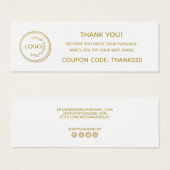 Eenvoudig je Logo toevoegen Hartelijk dank Pakket Mini Visitekaartjes (Voorkant /achterkant)