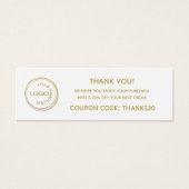 Eenvoudig je Logo toevoegen Hartelijk dank Pakket Mini Visitekaartjes (Voorkant)