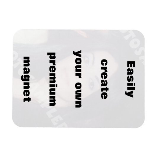 Eenvoudig je magneet creëer. Verwijder de grote te (Horizontaal)