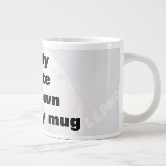 Eenvoudig je mok creëer. Verwijder de grote tekst! (Rechts)