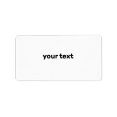 eenvoudig jouw tekst hier aangepast label (Voorkant)