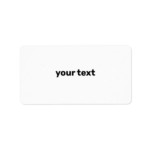 eenvoudig jouw tekst hier aangepast label (Voorkant)