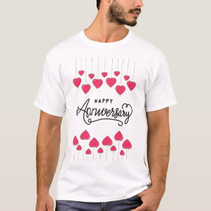 Eenvoudig Jubileum Datum T-shirt – Custom Year Des