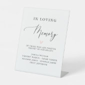 Eenvoudig kalligrafie roestig trouwherdenkingbord reclamebord met voetstuk (Voorkant)