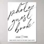 Eenvoudig kalligrafisch foto van het gebaar rond h poster (Voorkant)