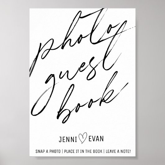 Eenvoudig kalligrafisch foto van het gebaar rond h poster (Voorkant)