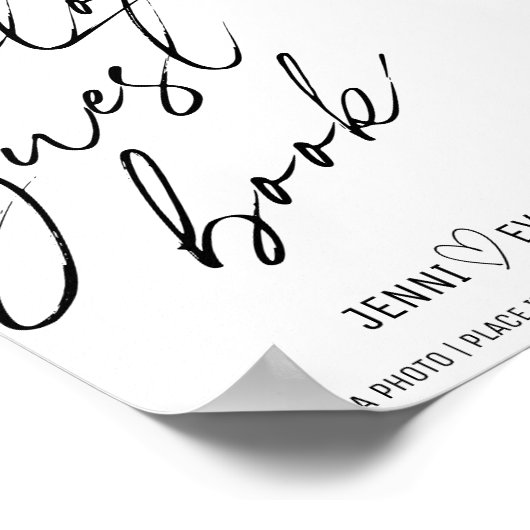 Eenvoudig kalligrafisch foto van het gebaar rond h poster (Hoek)