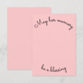 Eenvoudig kan haar geheugen een verbluffende sympa bedankkaart (Voorkant / Achterkant)