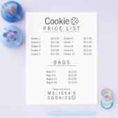 Eenvoudig kant-en-klaar bakkerijmenu flyer (Enkel)