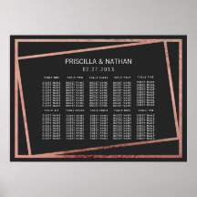 Eenvoudig kantelbaar Roos Gold Border Black Seatin