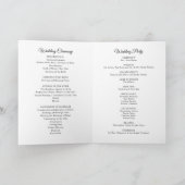 Eenvoudig Katholiek Mis Bruiloft Programma Boekje (Binnen)