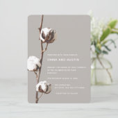 Eenvoudig katoenminimalistisch Floral Waterverf We Kaart (Staand voorkant)