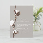 Eenvoudig katoenminimalistisch Floral Waterverf We Kaart (Staand voorkant)