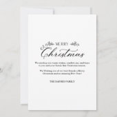 Eenvoudig Kerst met kerst Botanische Branches 2 Fo Kaart (Achterkant)