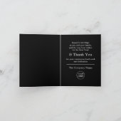 Eenvoudig kerstbalontwerp, seizoensarbeider bedankkaart (Binnen)