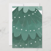 Eenvoudig kerstbomen feest kaart (Achterkant)