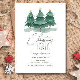 Eenvoudig kerstbomen feest kaart