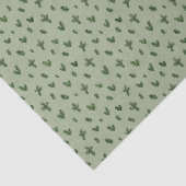 Eenvoudig kerstboom groen patroon tissuepapier (Detail)