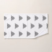 Eenvoudig kerstboommodel voor handdoeken (Handdoek)