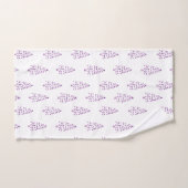 Eenvoudig Kerstboompatroon Bad Handdoek (Handdoek)