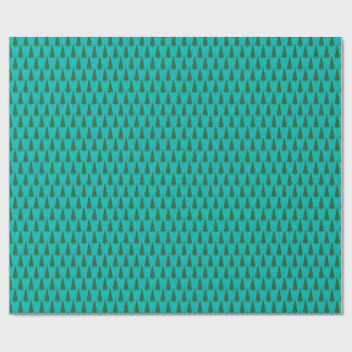 Eenvoudig kerstboompatroon cadeaupapier