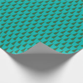 Eenvoudig kerstboompatroon cadeaupapier (Hoek)