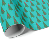 Eenvoudig kerstboompatroon cadeaupapier (Rol Hoek)