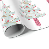 Eenvoudig kerstboompatroon cadeaupapier (Rol Hoek)