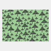 Eenvoudig kerstboompatroon Feestdagen Inpakpapier Vel (Voorkant 3)