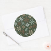 Eenvoudig kerstboomschilderpatroon | Sticker (Envelop)