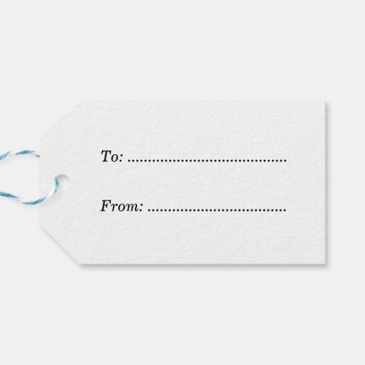 Eenvoudig kerstcadeau Label Bos Groen en Goud Cadeaulabel (Achterkant Horizontaal)