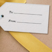 Eenvoudig kerstcadeau Label Bos Groen en Goud Cadeaulabel