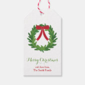 Eenvoudig kerstcadeauLabel voor feestdagen Cadeaulabel (Voorkant)