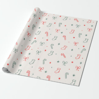 Eenvoudig kerstcadeaupapier cadeaupapier