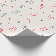 Eenvoudig kerstcadeaupapier