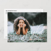 Eenvoudig kerstfeest 2020 Foto blij Feestdagenkaart (Voorkant / Achterkant)