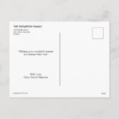 Eenvoudig kerstfeest 2020 Foto blij Feestdagenkaart (Achterkant)