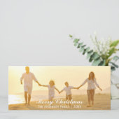 Eenvoudig kerstfeest - 4 x 8 kerstkaart (Staand voorkant)