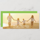 Eenvoudig kerstfeest - 4 x 8 kerstkaart (Voorkant / Achterkant)