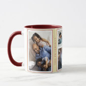 Eenvoudig kerstfeest 5 foto-collage-geel-schotwond mok (Links)