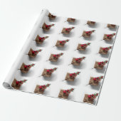 Eenvoudig kerstfeest cadeaupapier (Uitgerold)