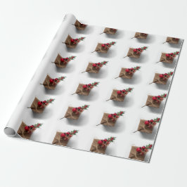 Eenvoudig kerstfeest cadeaupapier