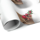 Eenvoudig kerstfeest cadeaupapier (Rol Hoek)