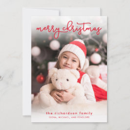 Eenvoudig kerstfeest | Foto Feestdagenkaart