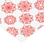 Eenvoudig kerstfeest in de Floral van White en Red Tafelkleed (Gekanteld)