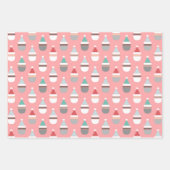 Eenvoudig kerstfeest inpakpapier vel (Voorkant 2)