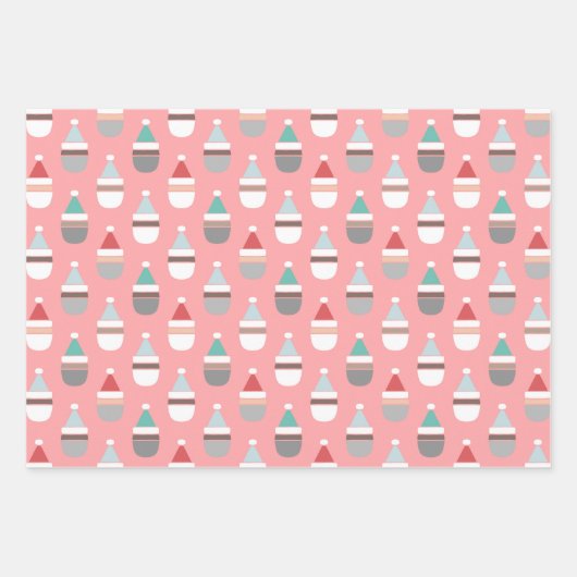 Eenvoudig kerstfeest inpakpapier vel (Voorkant 2)